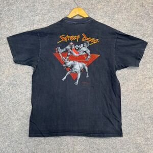 Vintage Master Graphics Hawaii Street Dogs Skate Shirt Adult XL Pitbull USA 80s